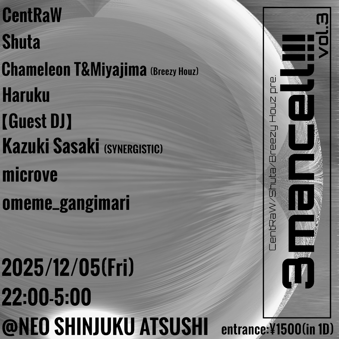 3mancell! vol.3 at Neo新宿アツシ, Tokyo