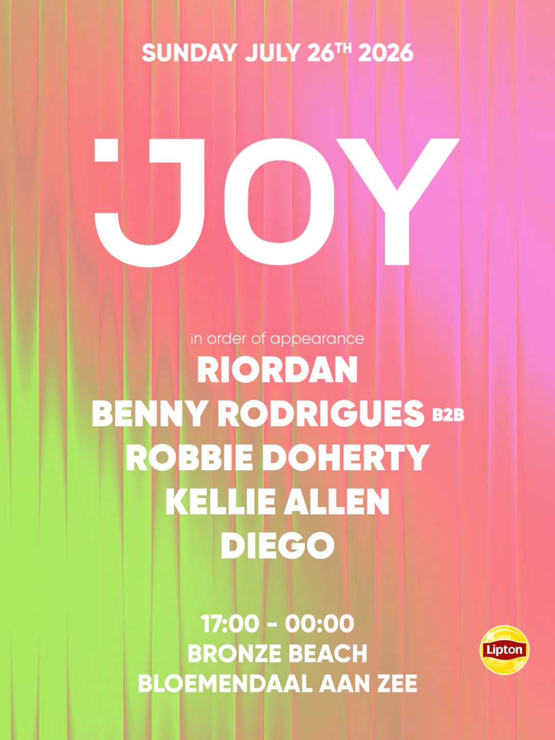 Joy - The opening at Bronze Beach, Amsterdam