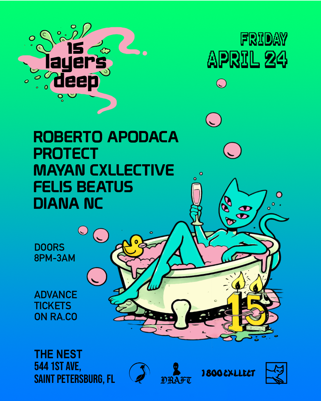 Meow Meow x 1800Cxllect present… at The Nest at St. Pete Brewing