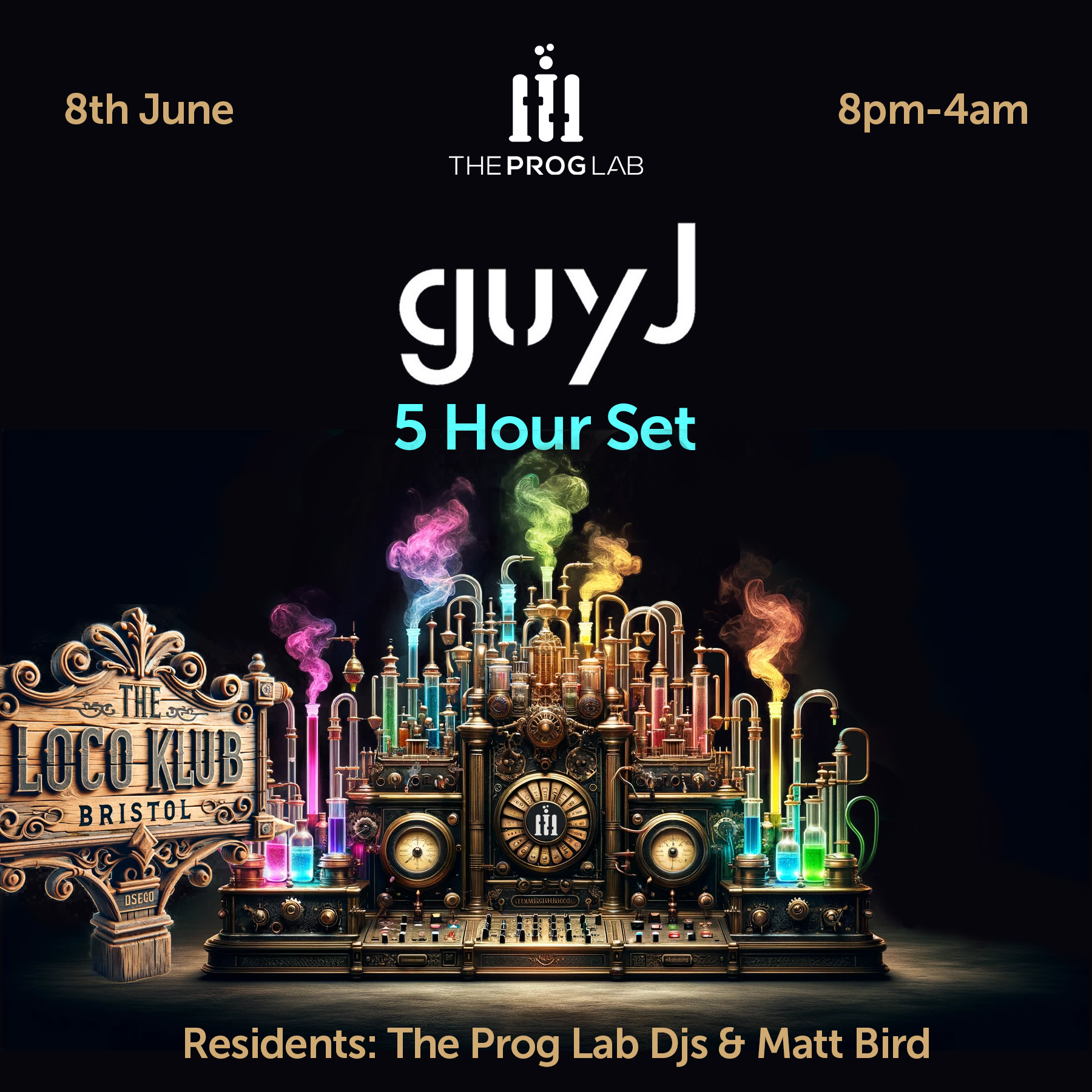 The Prog Lab presents Guy J (5 hour Set) em The Loco Klub, Bristol ·  Bilhetes