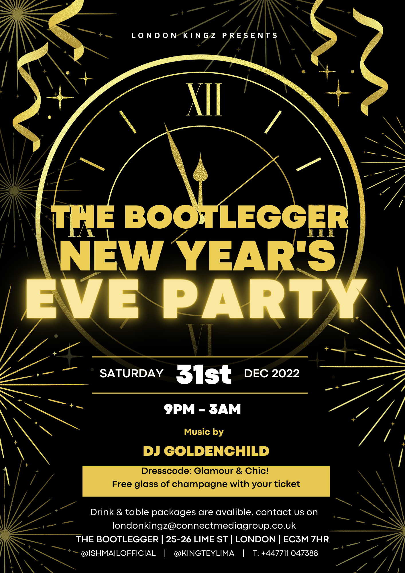 The Bootlegger - London New Year's Eve Party at The Bootlegger, London