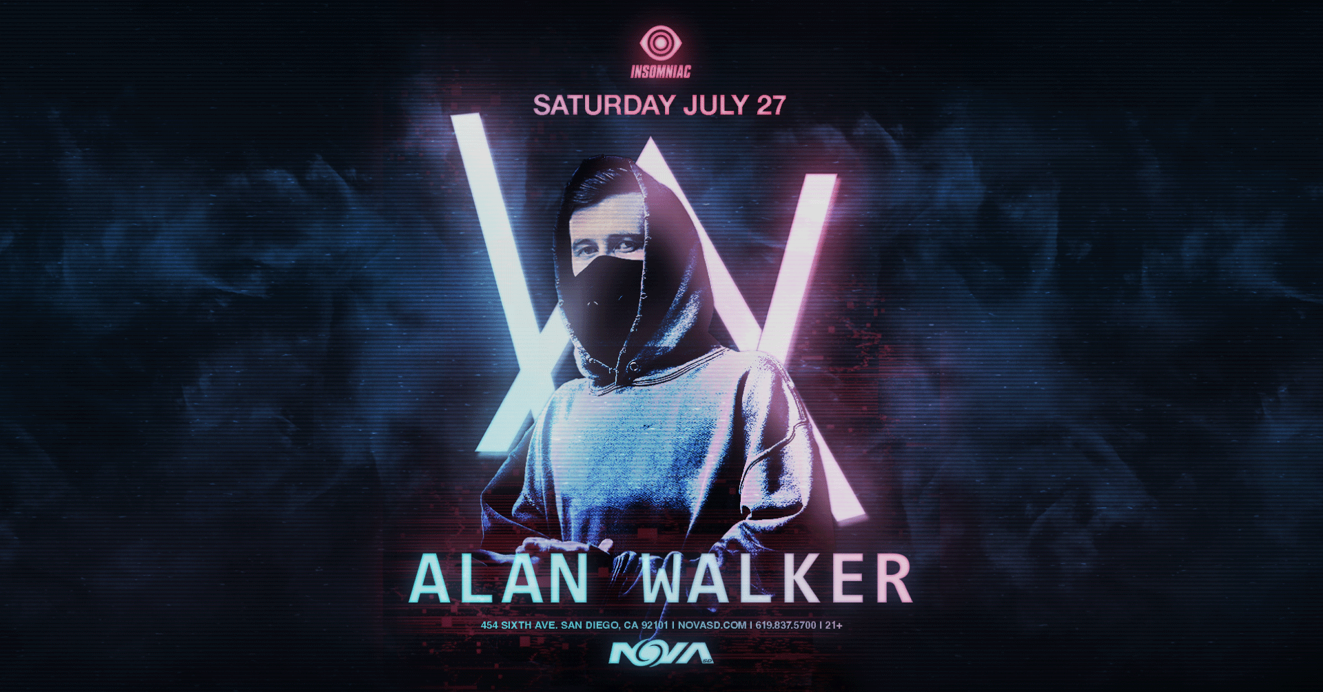 Alan Walker en Nova SD, San Diego