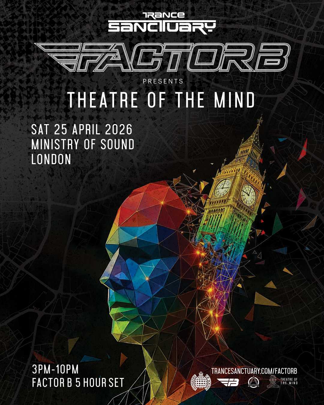 'Trance Sanctuary presents Factor B - Theatre of the Mind (daytime)' flyer image