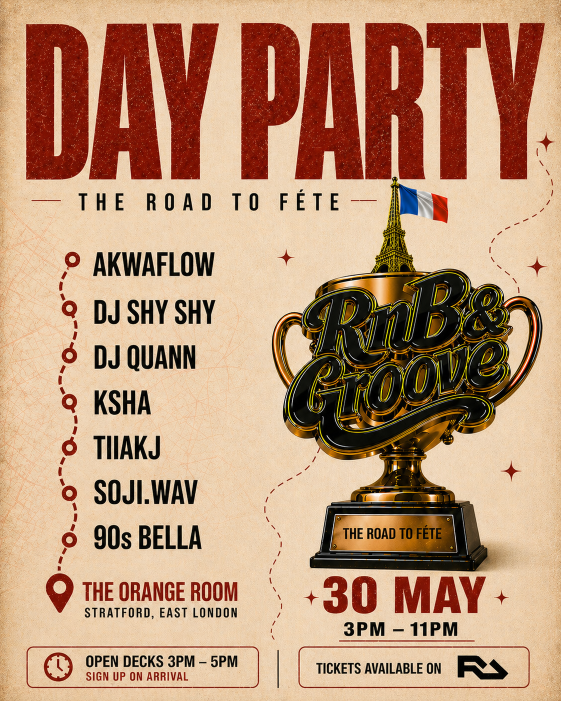 RnB & Groove: Day Party at Orange Room, London · Tickets