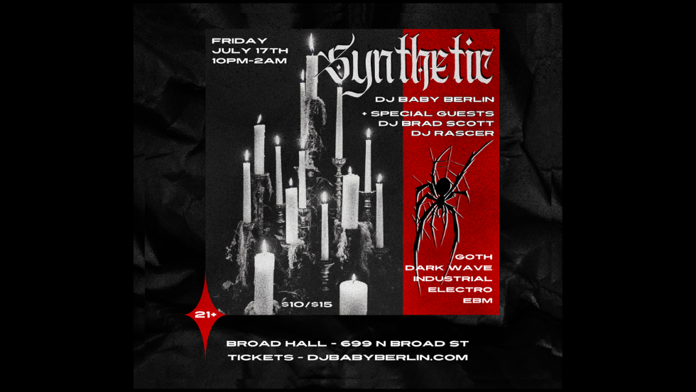 SYNTHETIC - Goth Electro Industrial Dark Wave EBM Party at broad