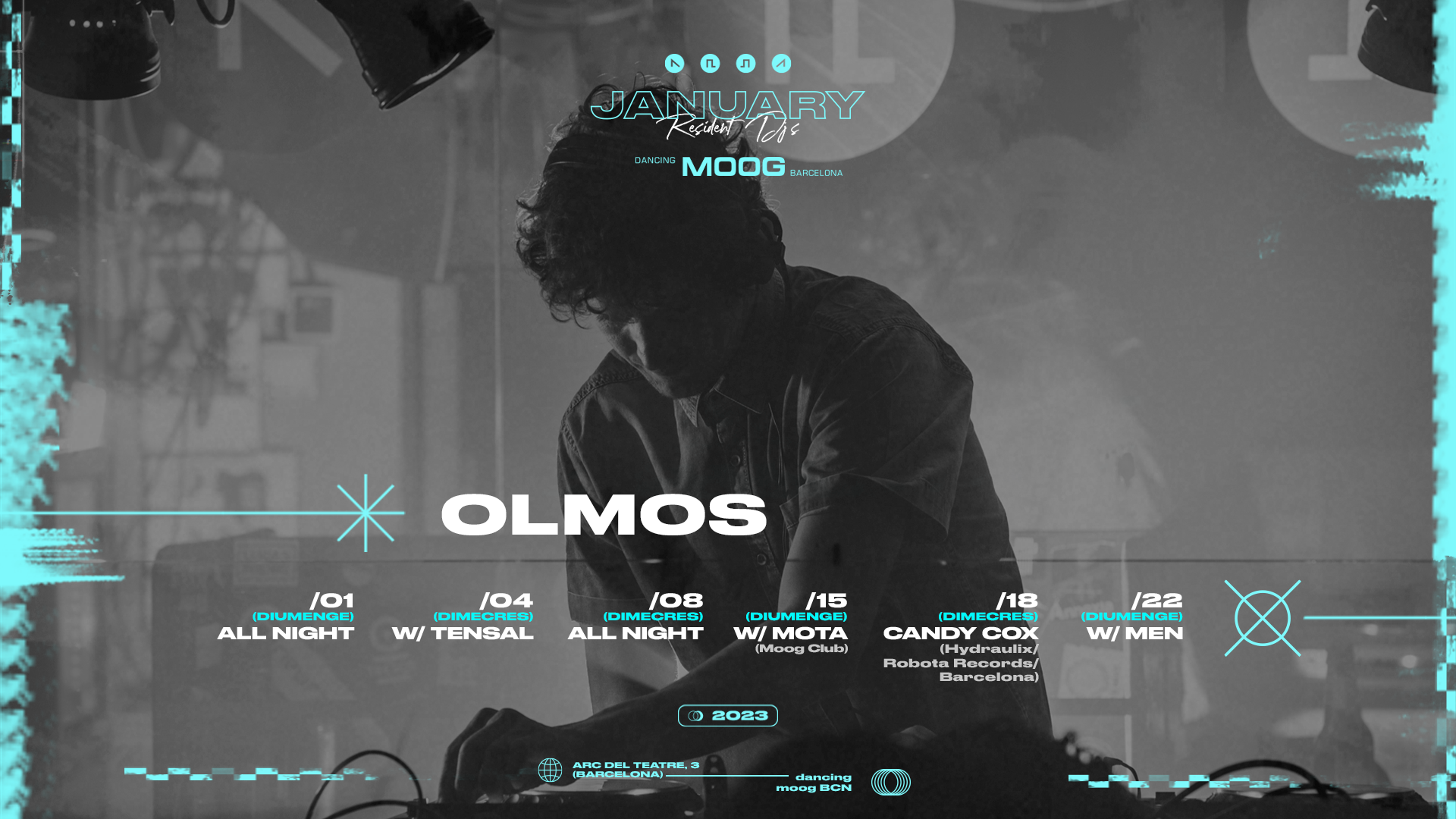 Olmos (MOOG Club) + Mota (MOOG Club) at Moog Club, Barcelona