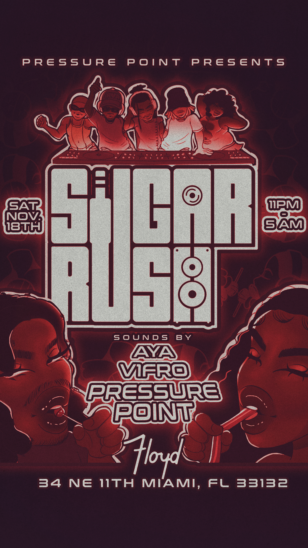 Sugar Rush x Morph: Leonce & JSPORT at Floyd, Miami