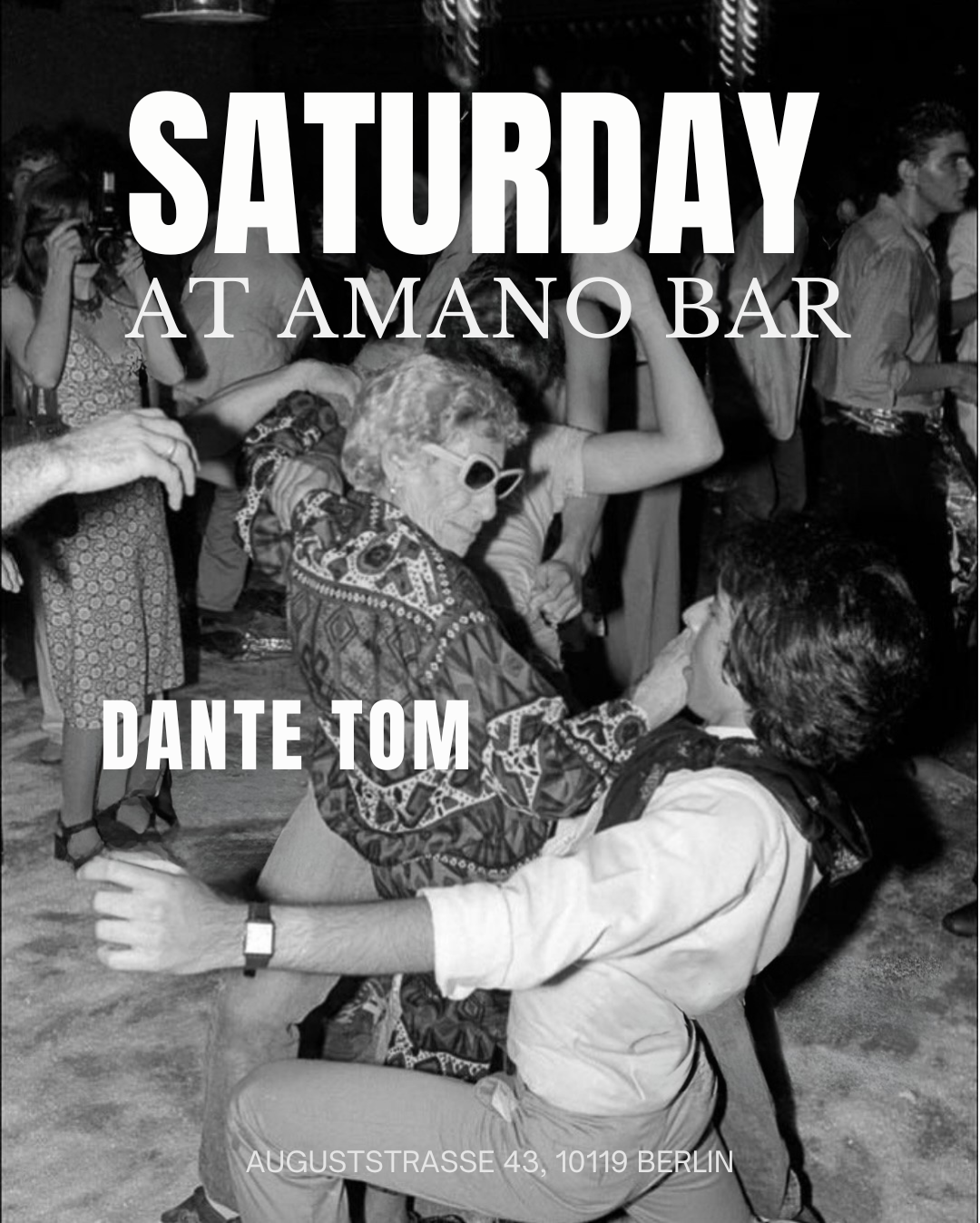 Dante Tom event flyer