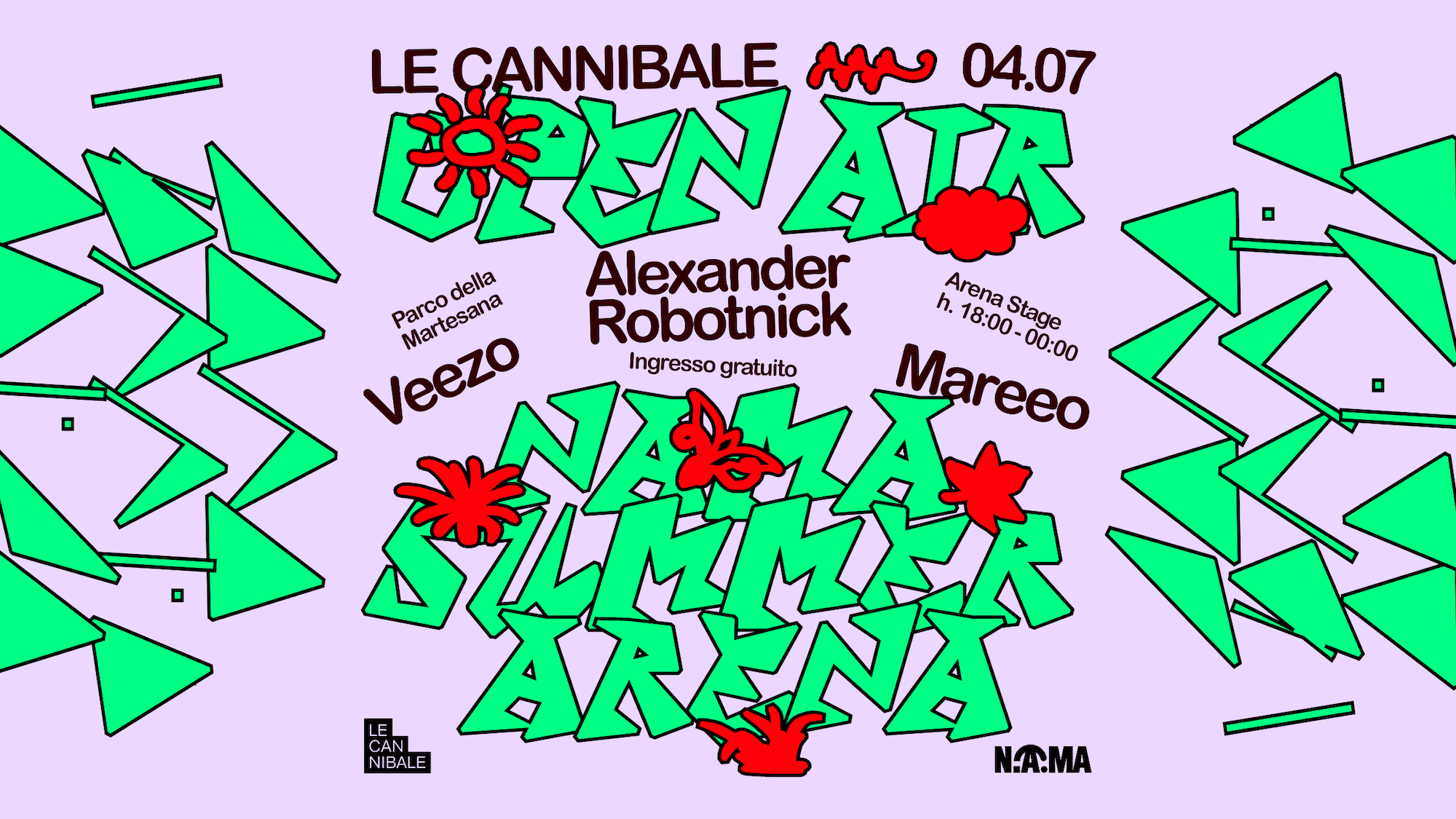 Le Cannibale Open Air - Parco della Martesana - Alexander Robotnick, Veezo, Mareeo