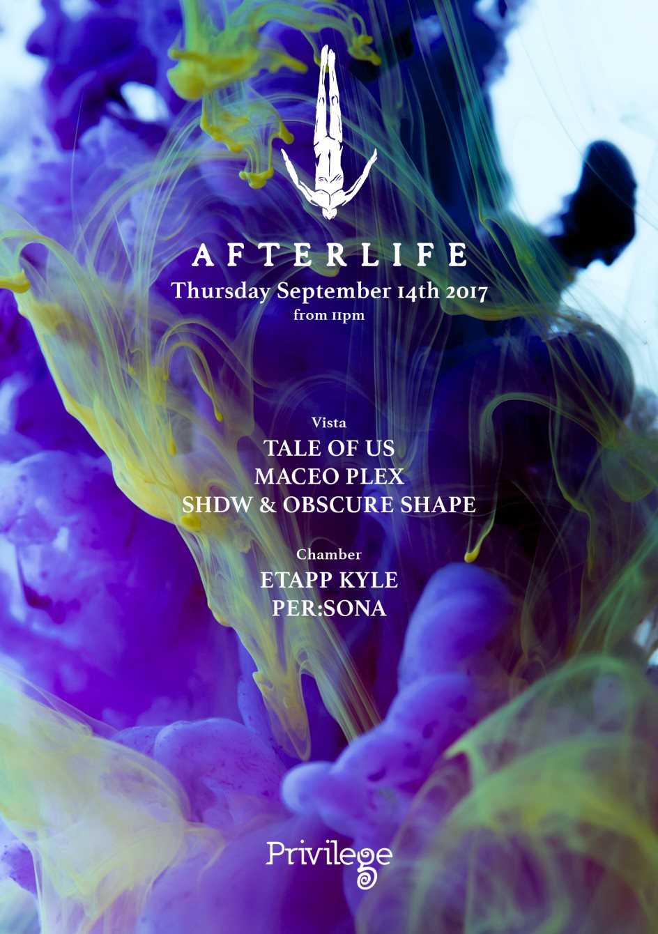 Afterlife - Privilege - Info, DJ listings and tickets