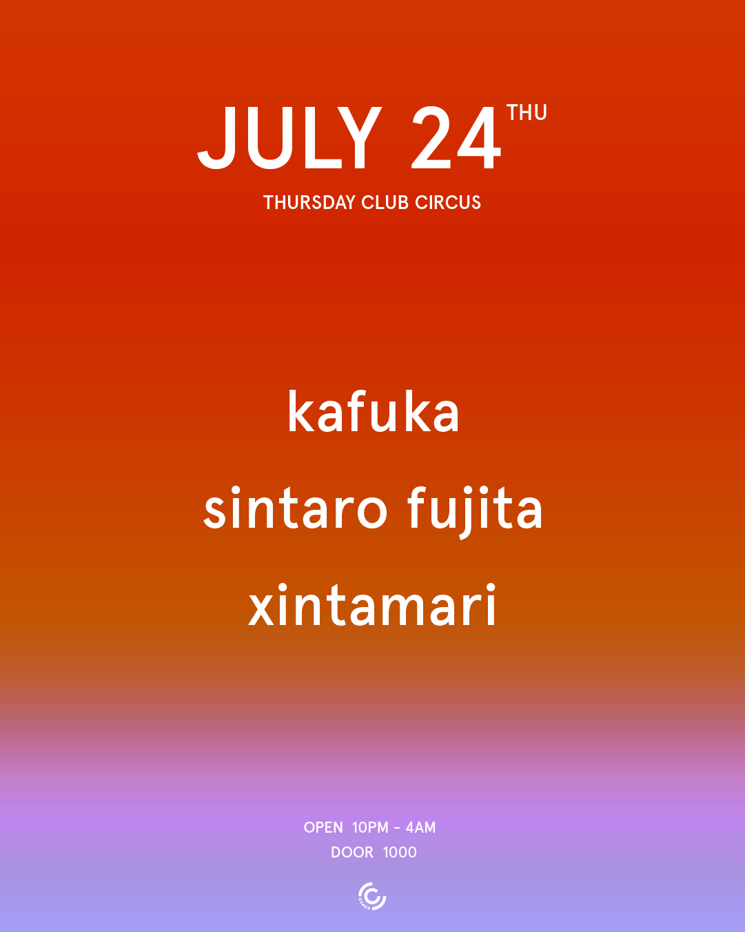 NC4K Feat.Fumiya Tanaka at Circus Osaka, Osaka · Tickets