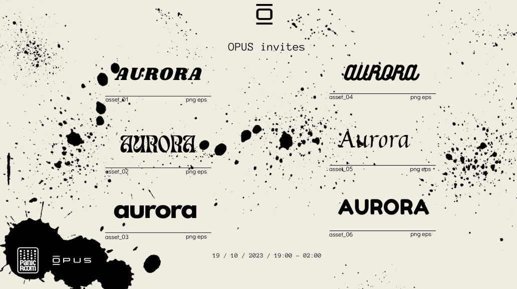 OPUS invite Aurora at Panic Room Paris