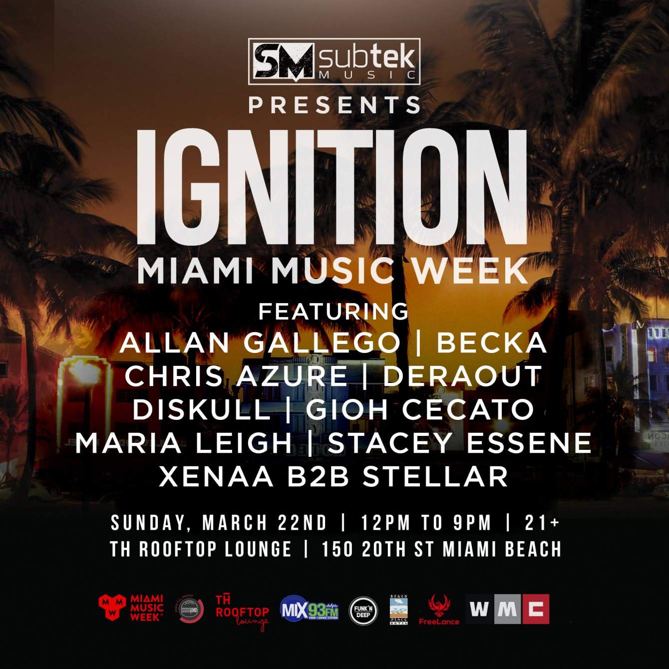 [CANCELED] Ignition (Miami Music Week Edition) - フライヤー裏