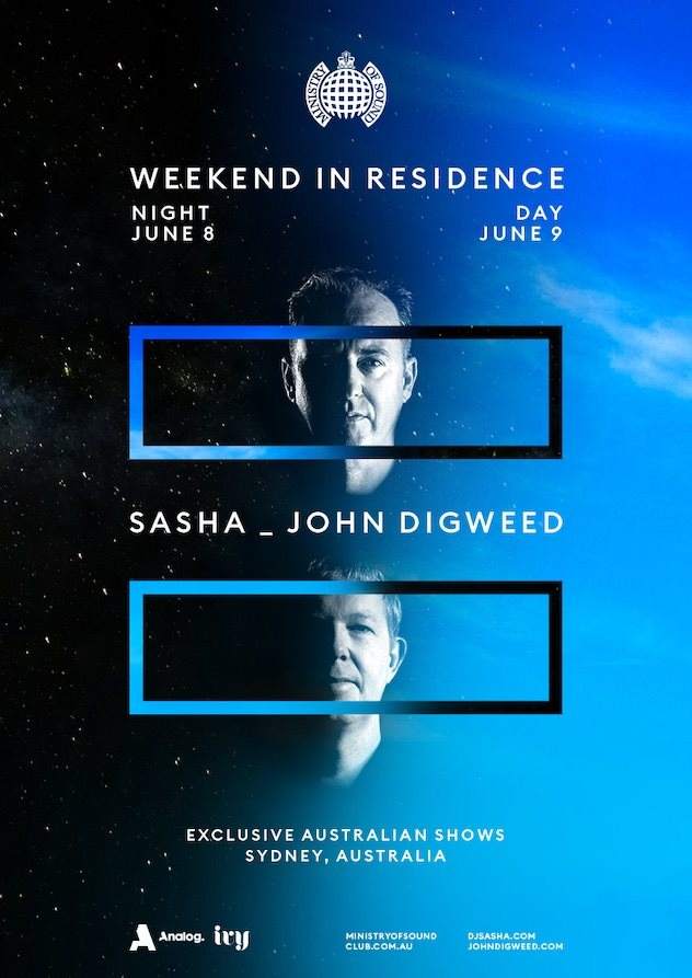 Weekend In Residence: Sasha & John Digweed - Página frontal