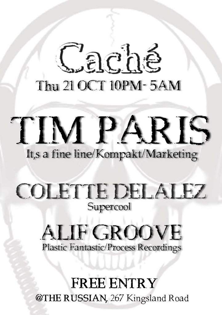 Caché With Tim Paris, Colette Delalez, Alif Groove - Página frontal