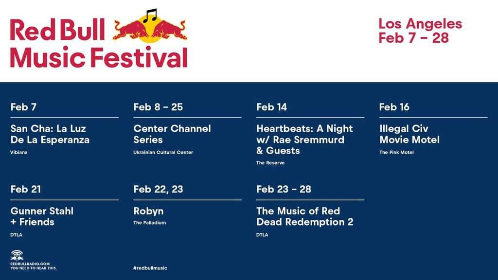 Red Bull Music Festival Los Angeles: Foxes - フライヤー裏