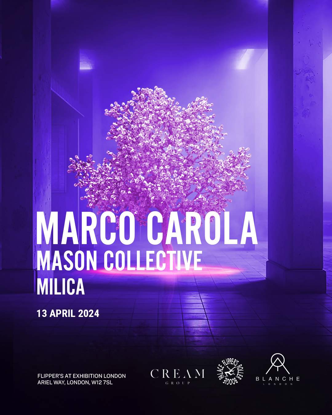 Blanche presents Marco Carola - フライヤー表