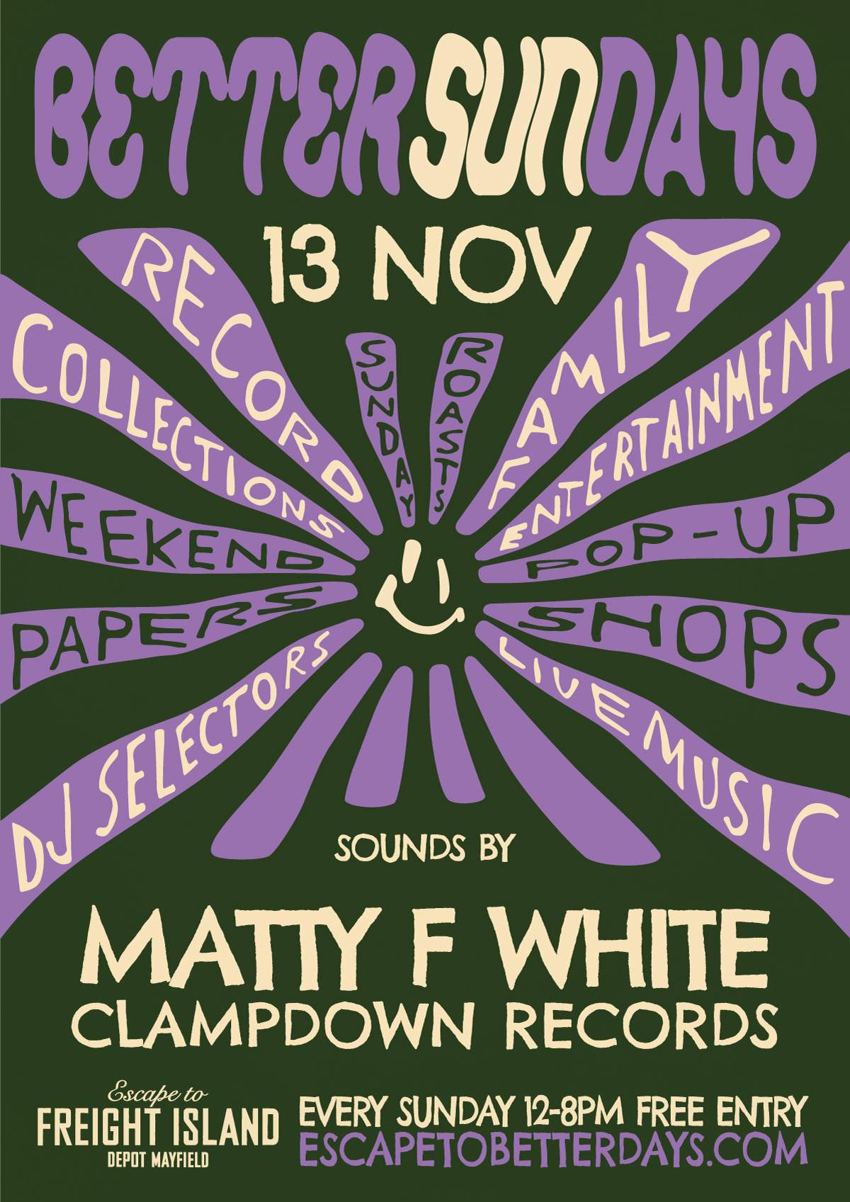 Better Days with Matty F White & Clampdown Records at Escape to Freight