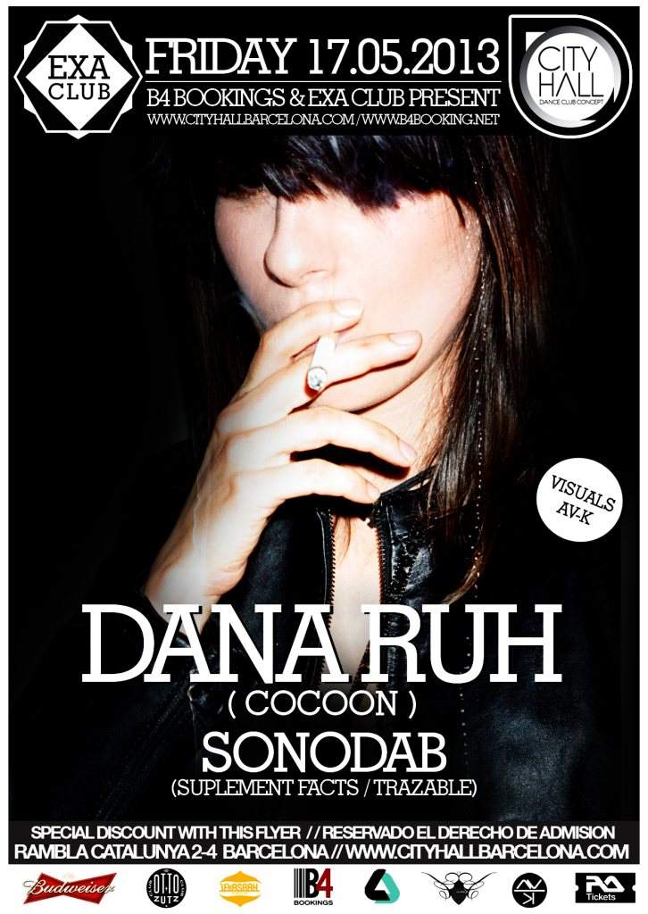 EXA Club & B4bookings presents Dana Ruh + Sonodab - Página frontal