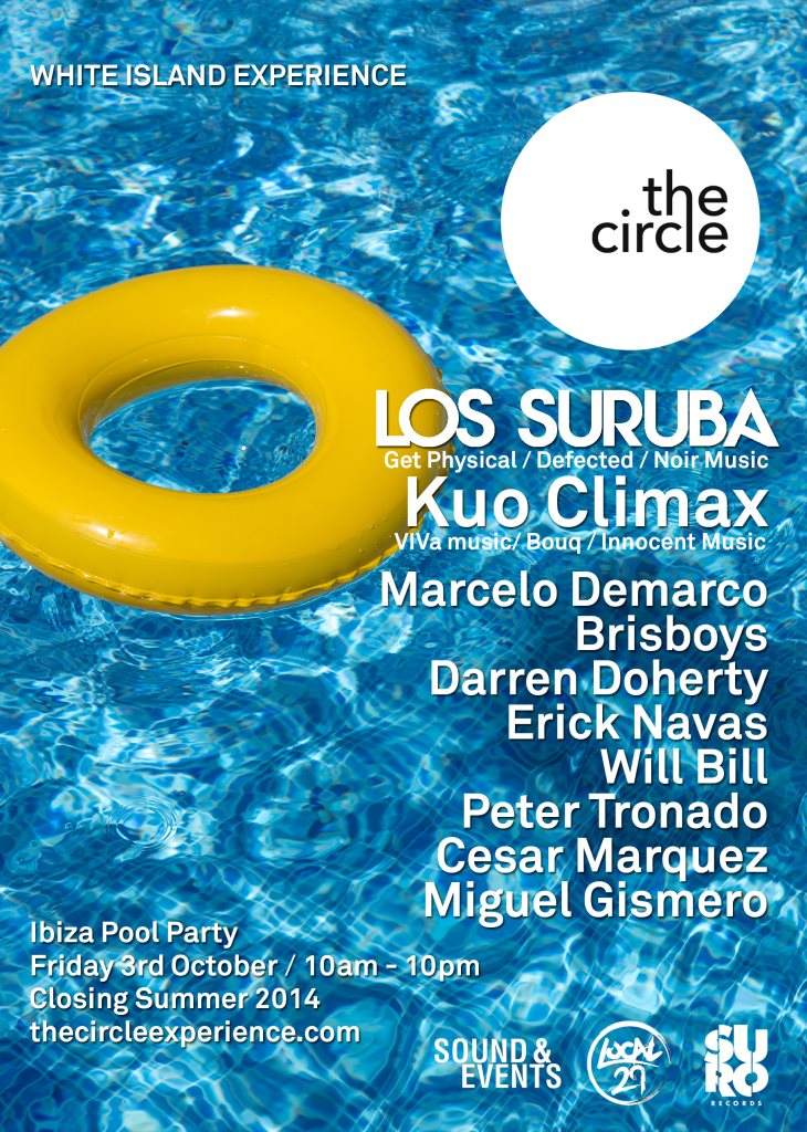 The Circle - Ibiza Pool Party - フライヤー表