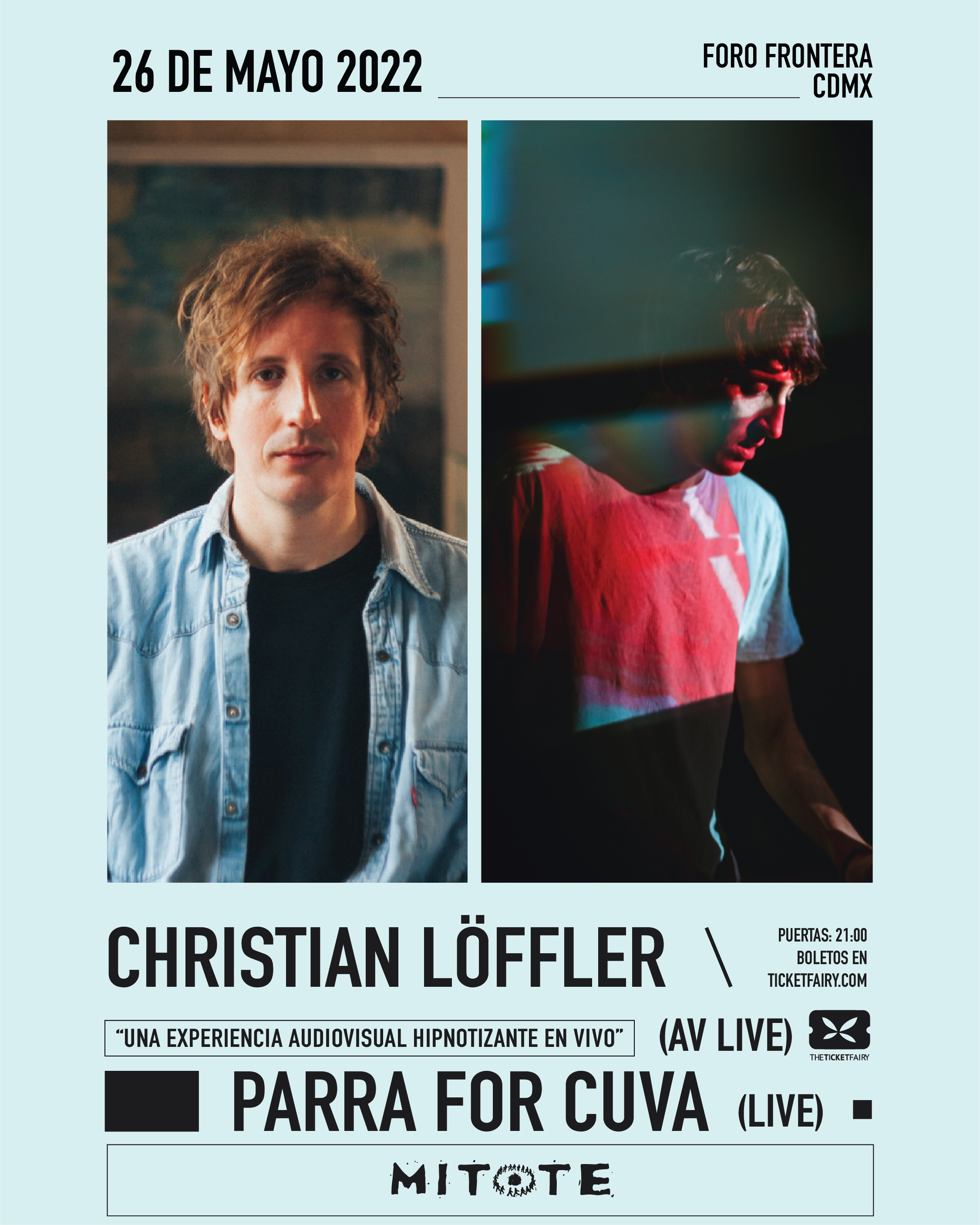 Christian Löffler & Parra for Cuva - Concierto Audiovisual en CDMX - Página frontal