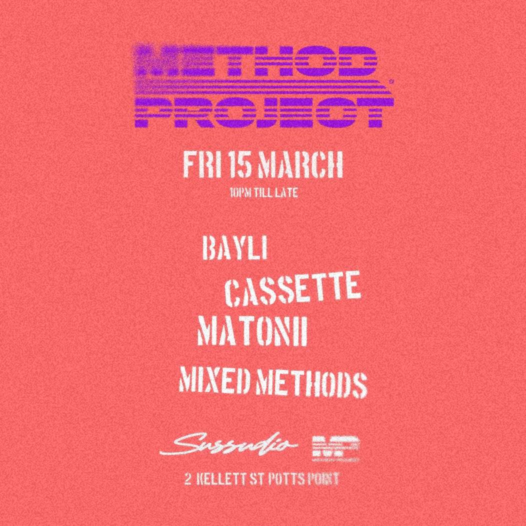 Method Project x Sussudio #007 feat. BAYLI, Cassette, MATONII & Mixed Methods - Página trasera