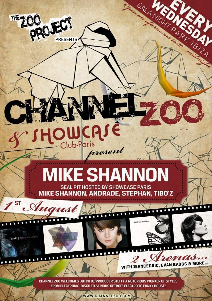 Channel Zoo & Showcase (Paris) present Mike Shannon - Página frontal