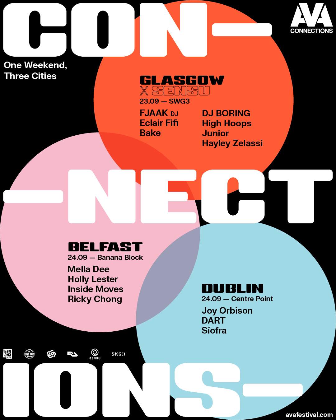 AVA Connections - Belfast Warehouse Party: Mella Dee, Holly Lester, Inside Moves, Ricky Chong - Página trasera