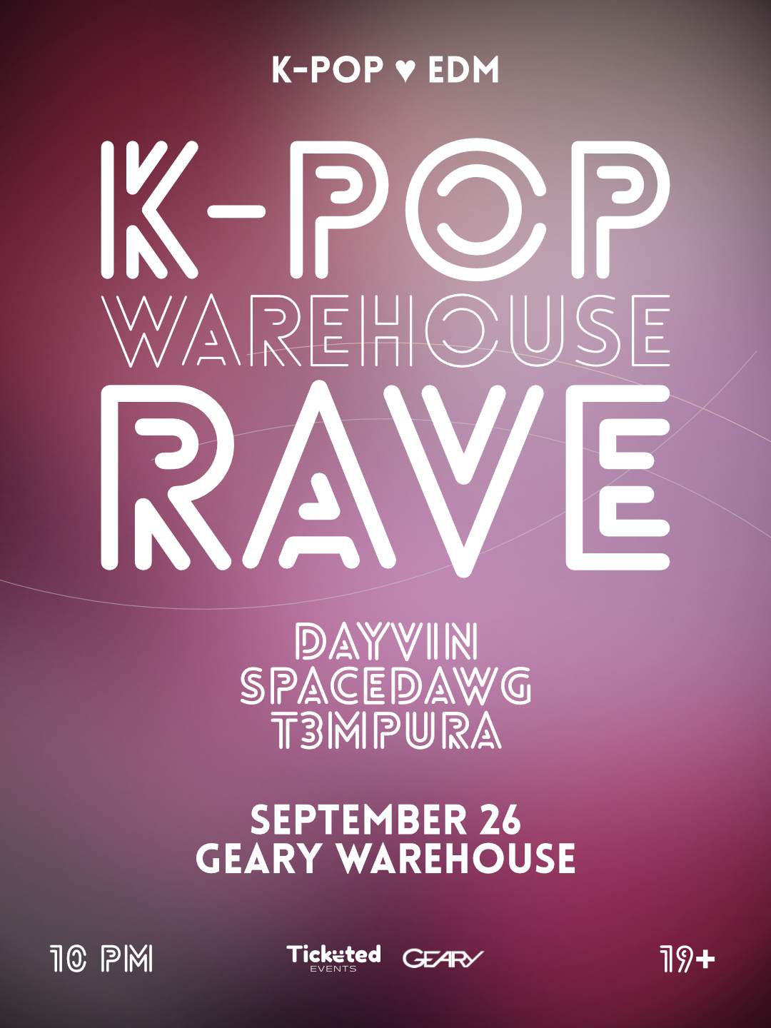 K-pop Warehouse Rave at Geary Avenue Warehouse Project, Toronto