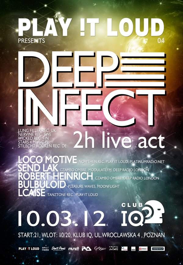 Play !t Loud presents Deep Infect Live & More - Página frontal