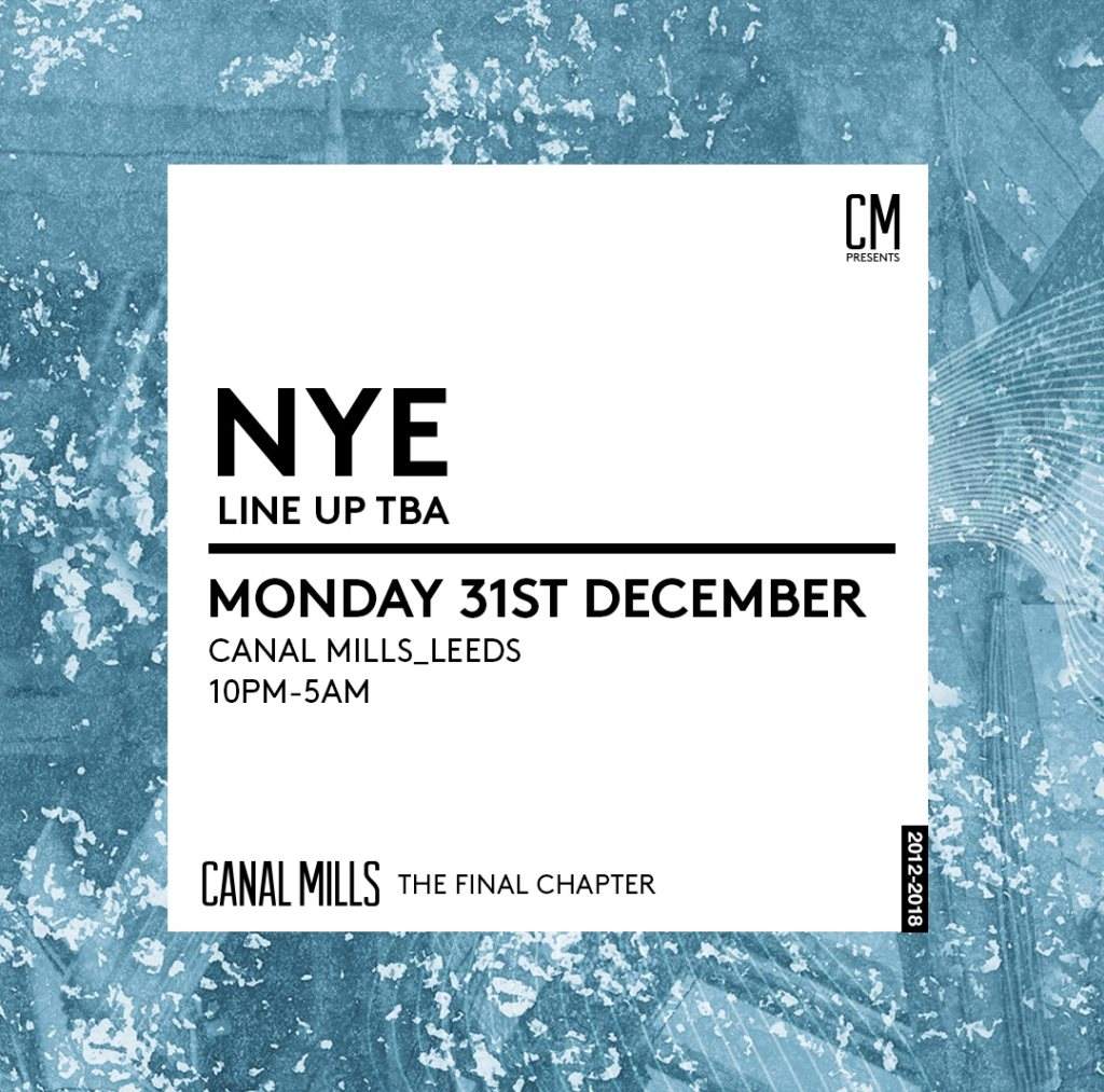 Canal Mills presents: NYE - Página frontal