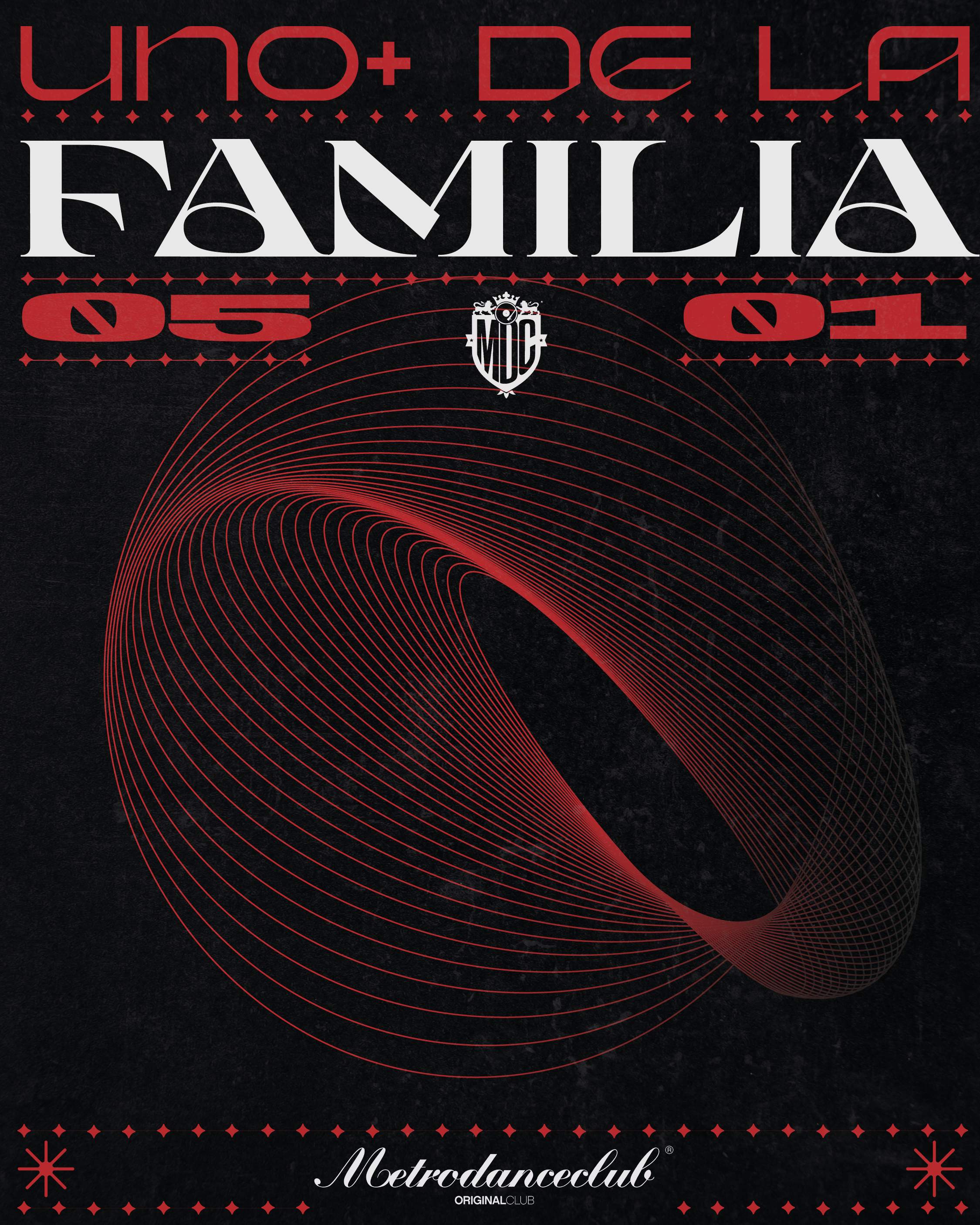 05.01.24 - Uno + De La Familia - フライヤー表