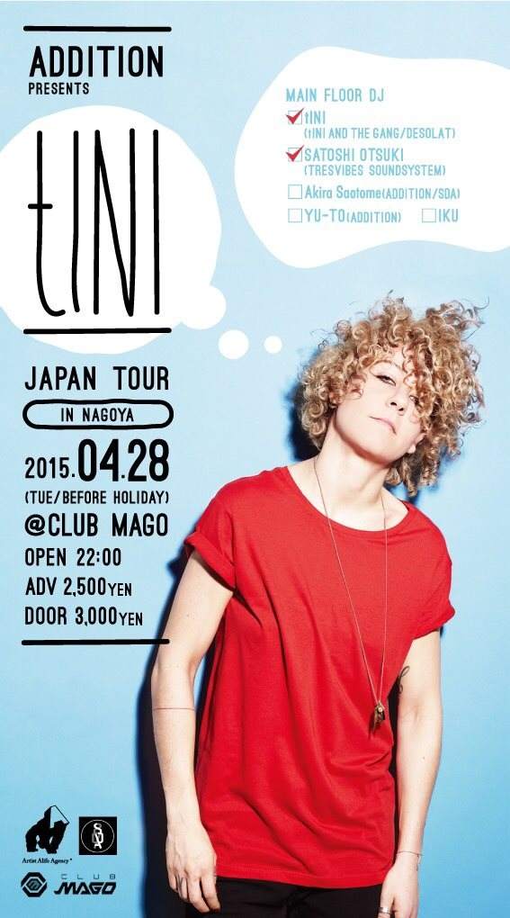 Addition presents Tini Japan Tour in Nagoya - フライヤー表