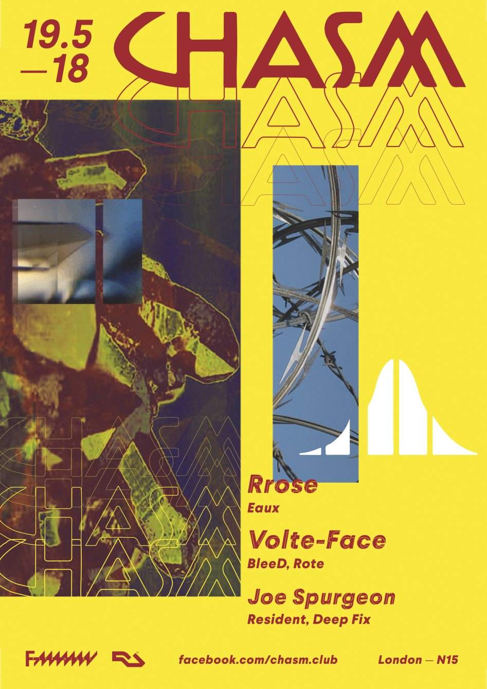 Chasm - Rrose / Volte-Face / Joe Spurgeon - Página frontal