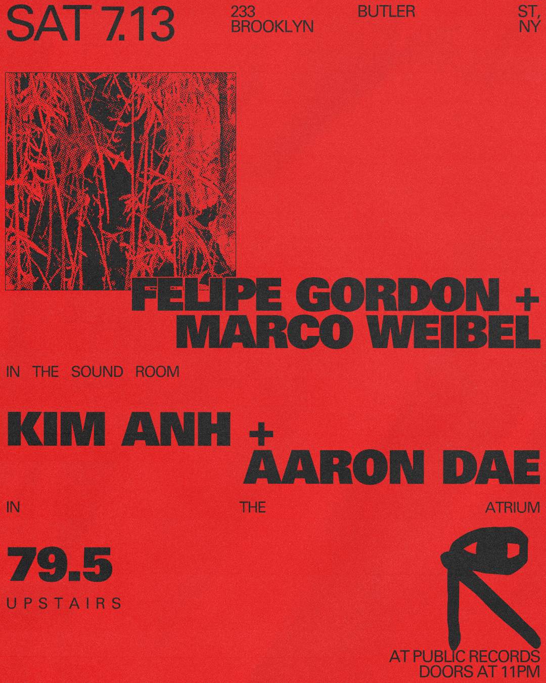 Felipe Gordon + Marco Weibel / Kim Anh + Aaron Dae / 79.5 [DJ set] - フライヤー表