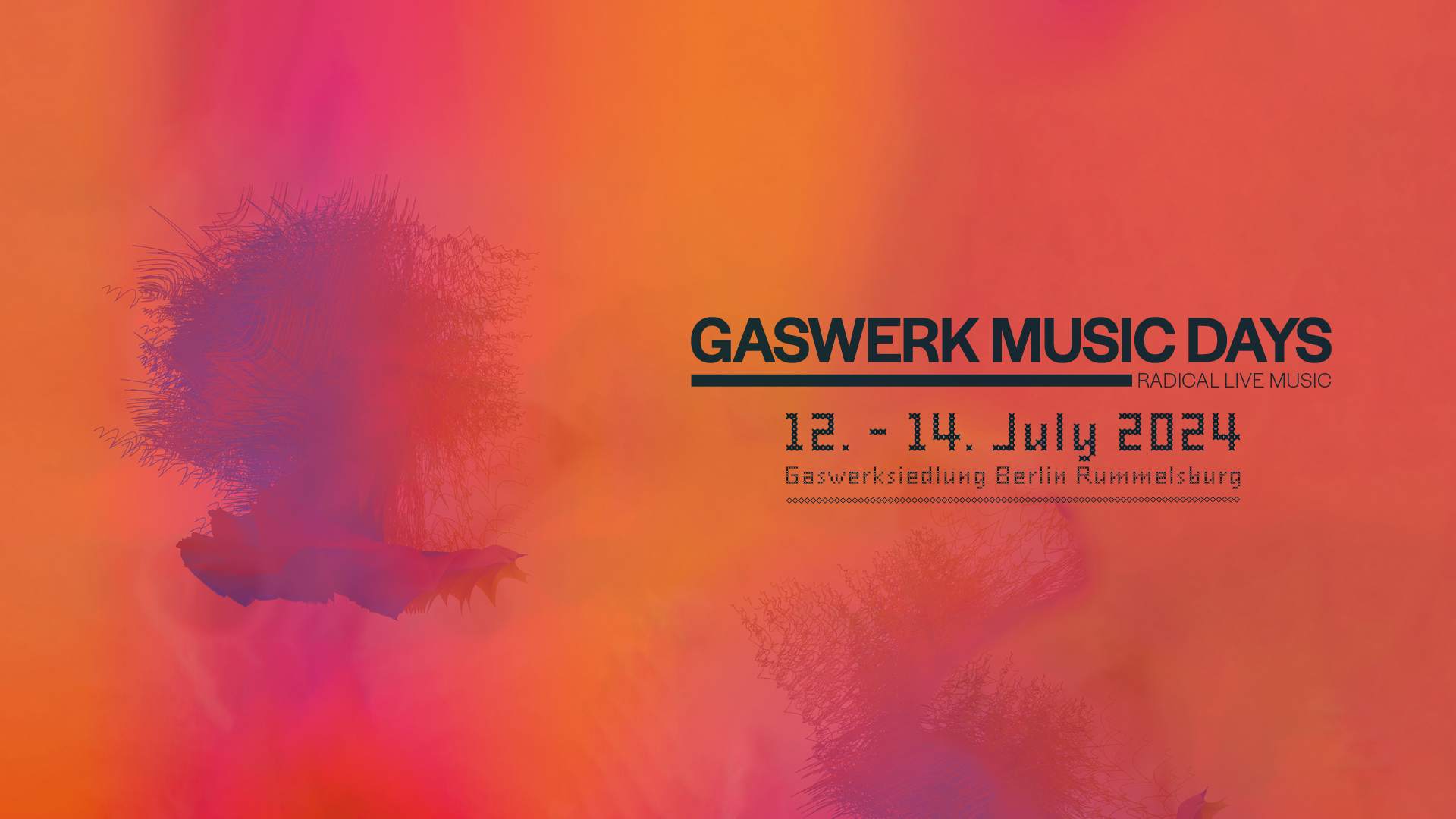 Gaswerk Music Days 2024 - Radical Live Music - フライヤー表