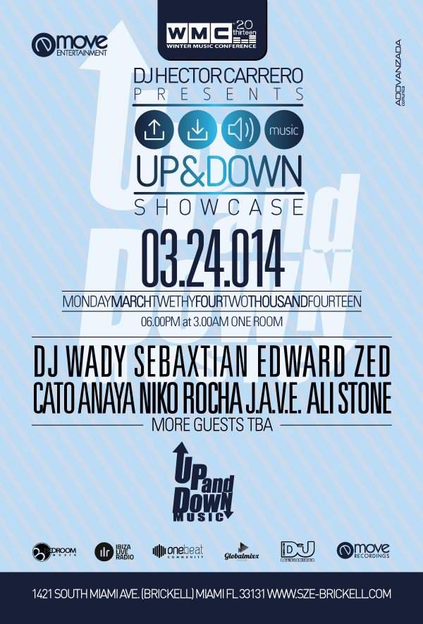DJ Hector Carrero presents Up and Down Music Showcase - フライヤー表