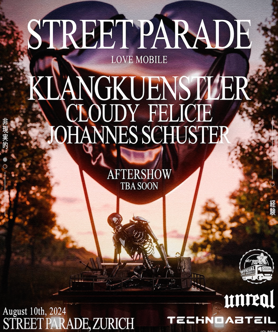 Streetparade 'Love Mobile' by Unreal & Technoabteil - Página frontal