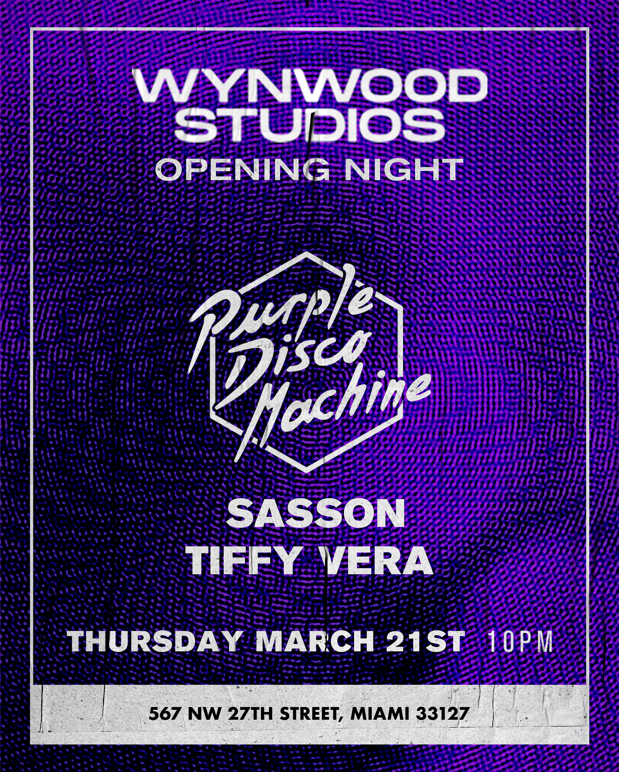 Music Week - Purple Disco Machine at Wynwood Studios - Página frontal