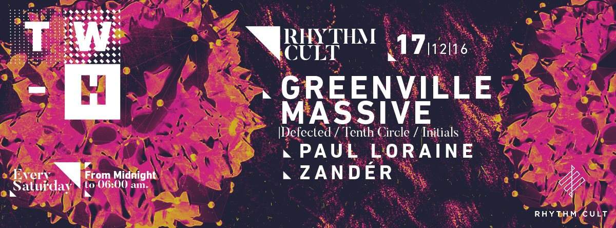 Rhythm Cult presents Greenville Massive - フライヤー表