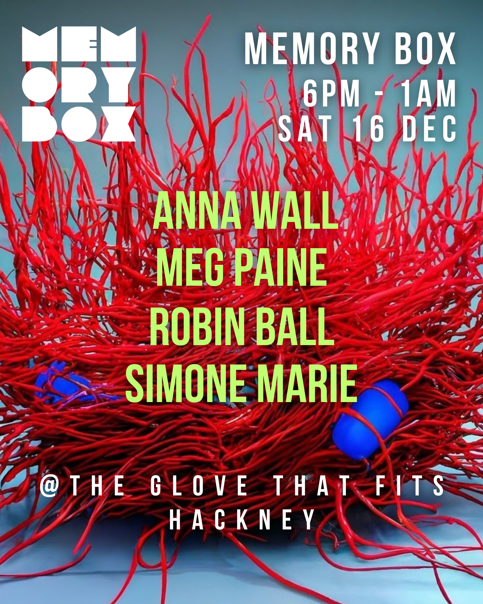 7pm to 1am: Memory Box with Anna Wall, Simone Marie, Meg Paine , Robin Ball - Página frontal