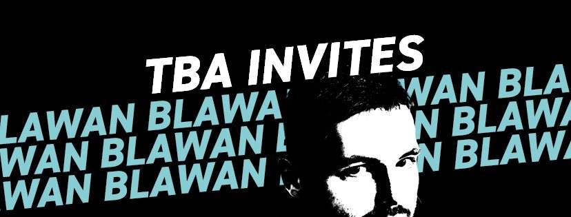 TBA Invites Blawan - Página frontal