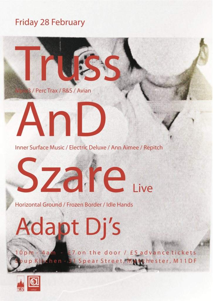 Truss / AnD / Szare Live / Adapt Dj's - Página frontal