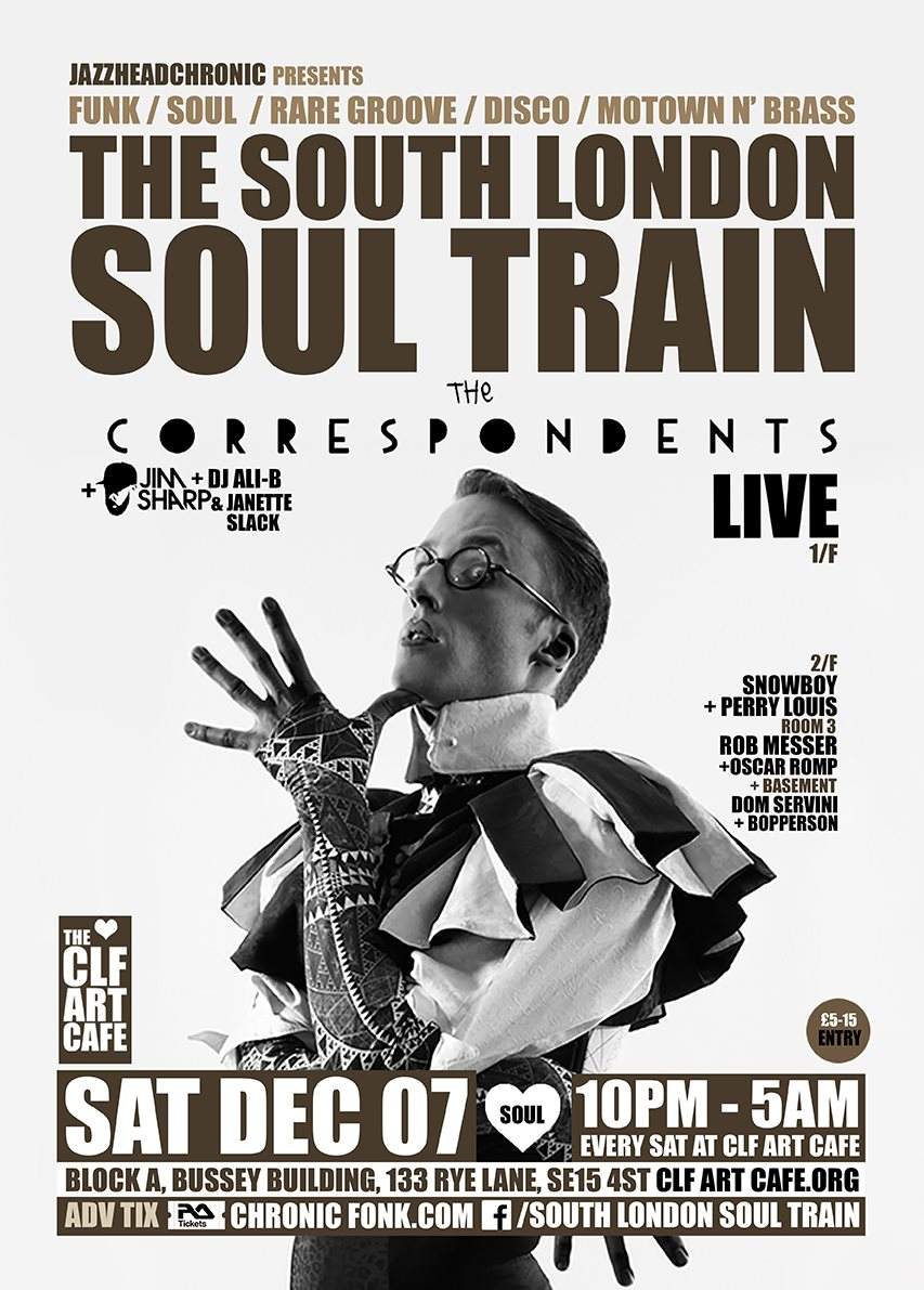 The South London Soul Train with The Correspondents (Live) - More - Página frontal