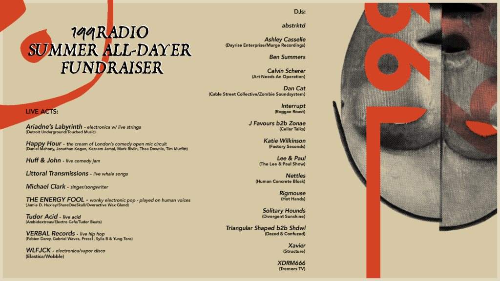 199radio's Summer All-Dayer - フライヤー表