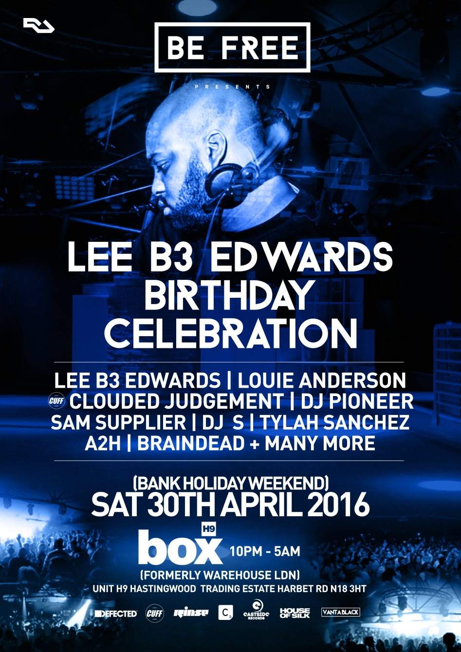 Be Free: Lee Edwards Birthday Celebration - You Can PAY ON Door Tonight - フライヤー表