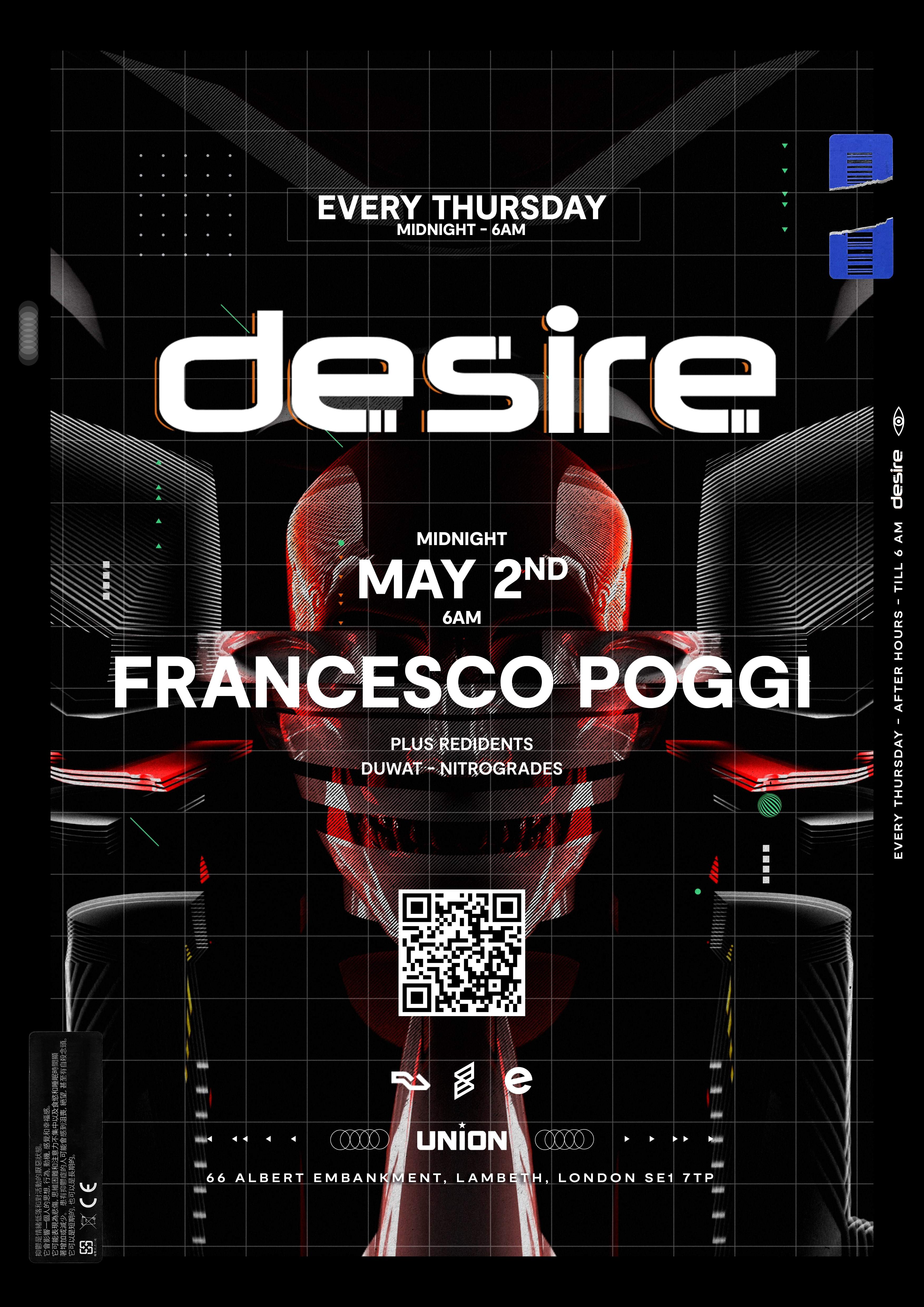 Desire (Your Weekly Thursday After Party) - Página trasera