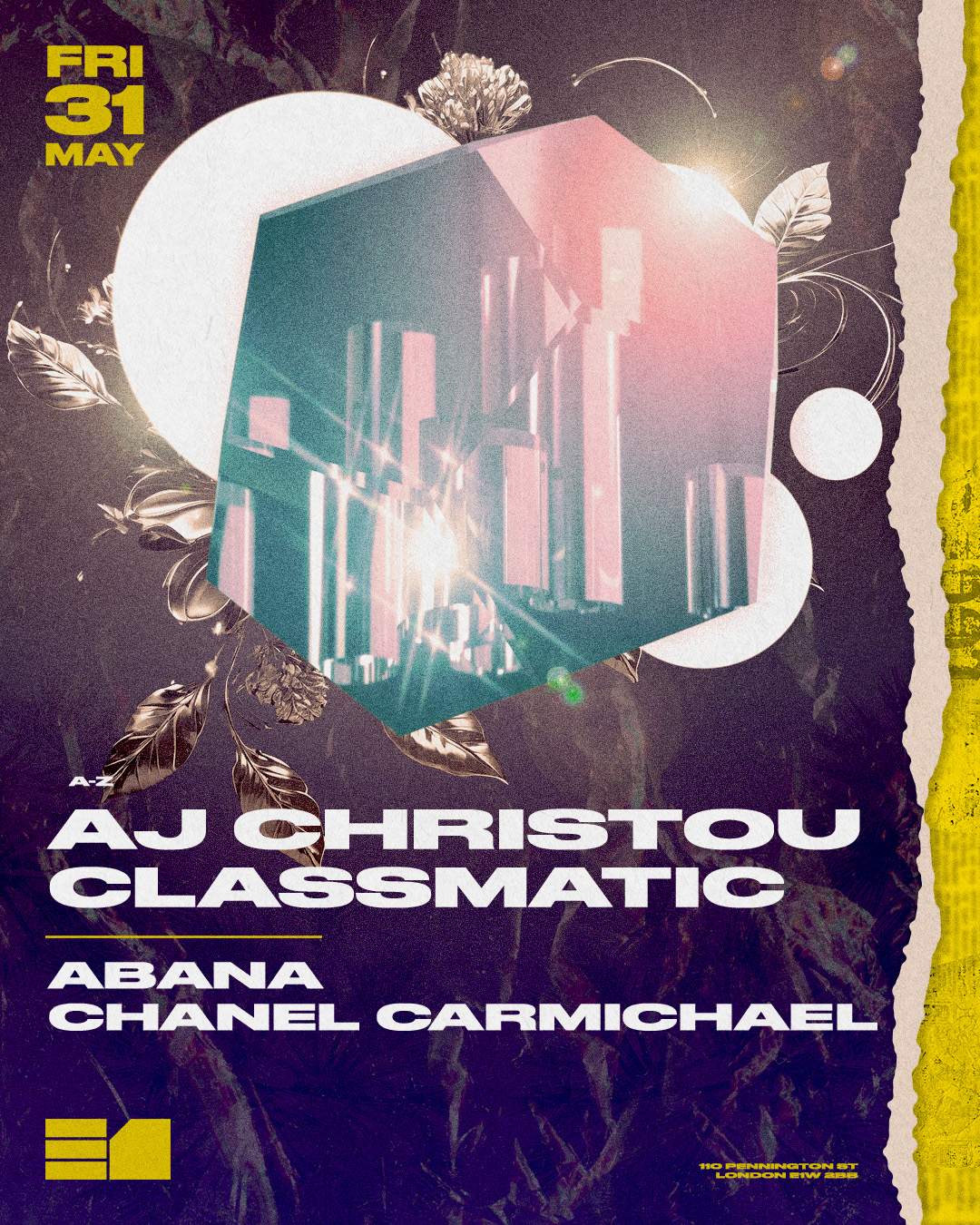 Classmatic, AJ Christou - フライヤー裏