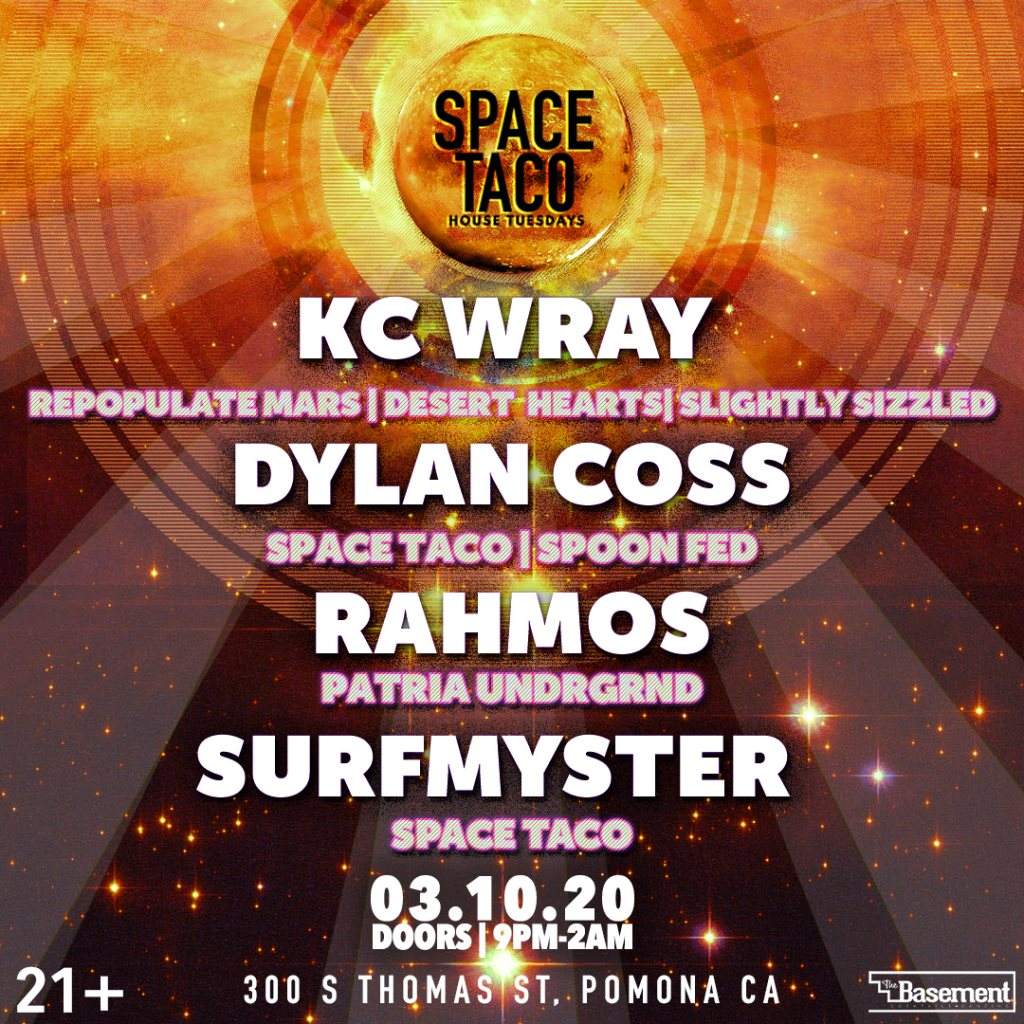 Space Taco House Tuesdays Feat. KC Wray & Dylan Coss - Página frontal