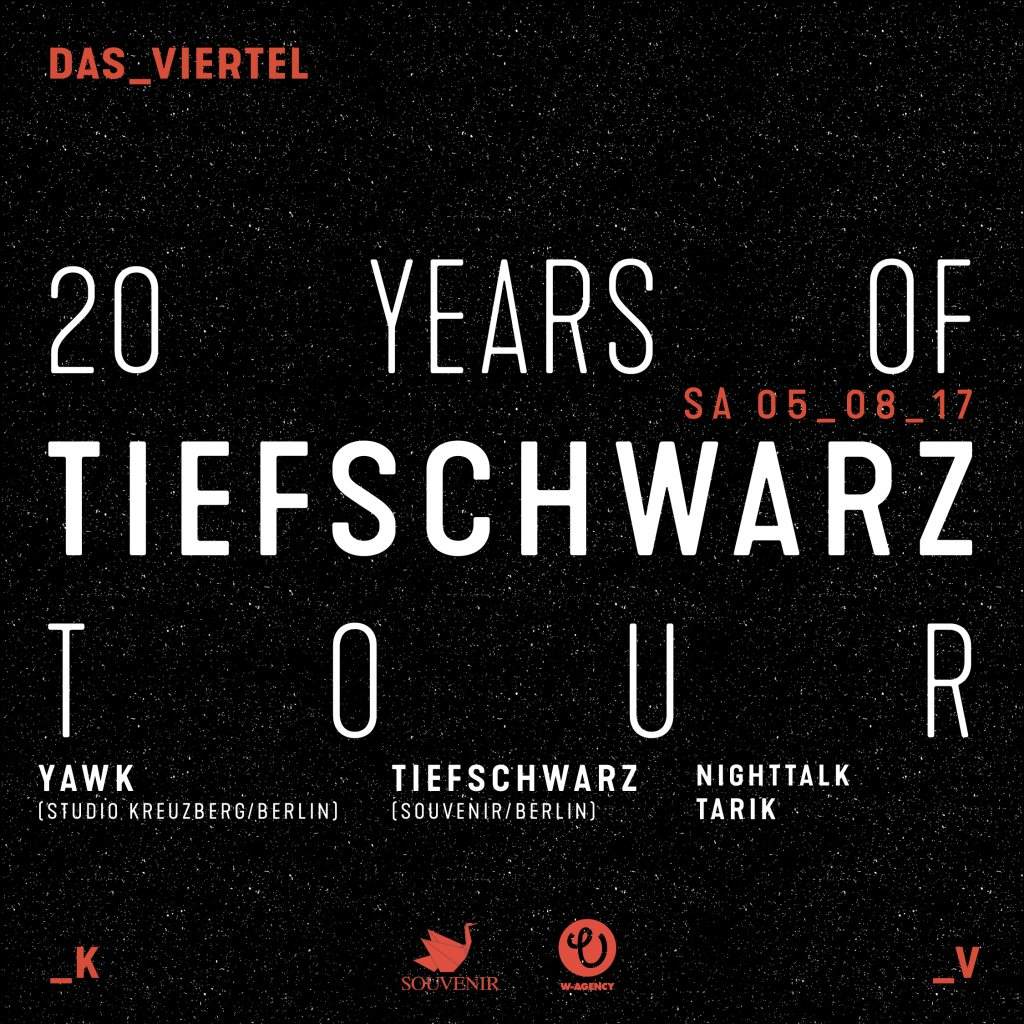 20 Years of Tiefschwarz Tour - Página frontal
